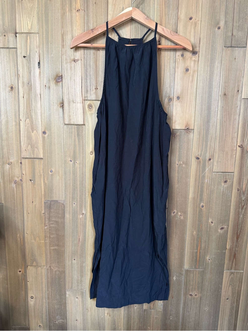 silence + noise Black Halter-Neck Maxi Dress
